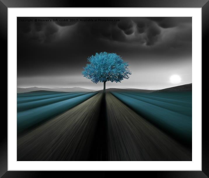 A color is as strong as the impression it creates  Framed Mounted Print by Heaven's Gift xxx68