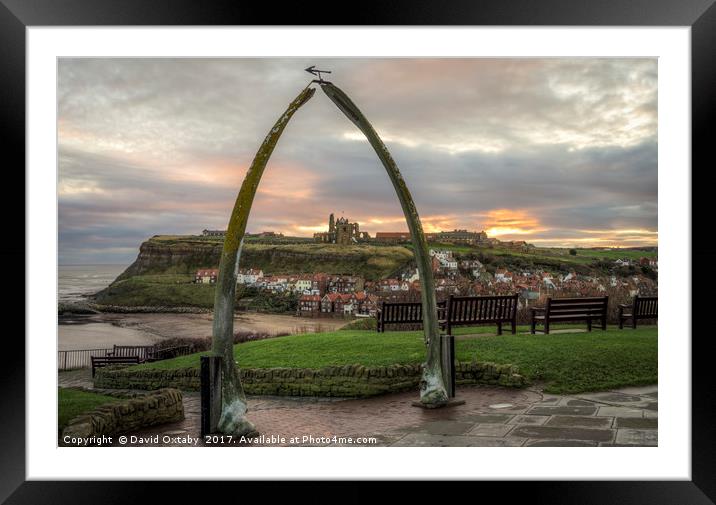 Whitby Abbey from Whalebone Arch Framed Mounted Print by David Oxtaby  ARPS