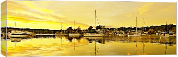 Golden Reflections Sunrise. Canvas Print by Geoff Childs