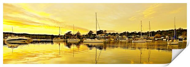 Golden Reflections Sunrise. Print by Geoff Childs