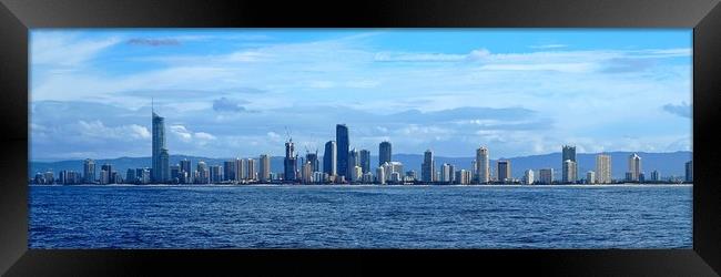Cityscape Panorama. Framed Print by Geoff Childs