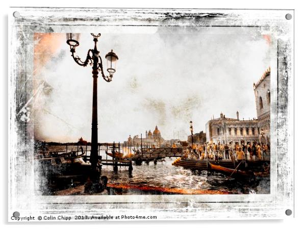"Old" Venice Acrylic by Colin Chipp