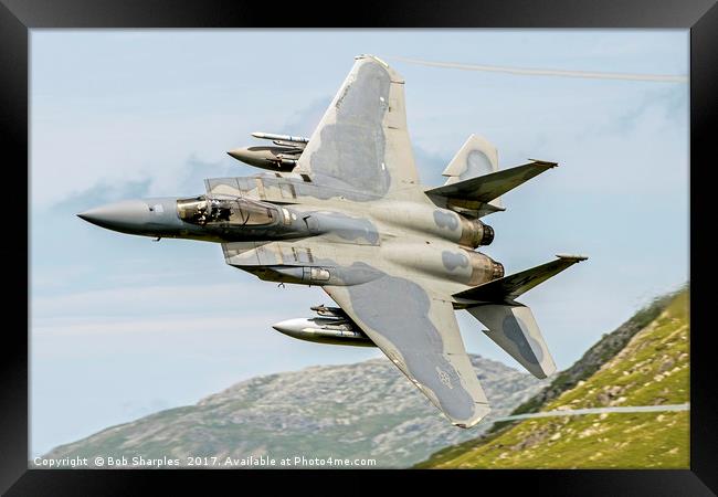 USAF F-15C Eagle Framed Print by Bob Sharples