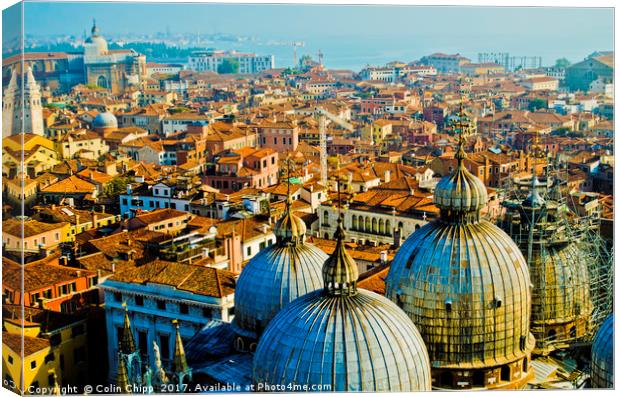 Venice rooftops Canvas Print by Colin Chipp
