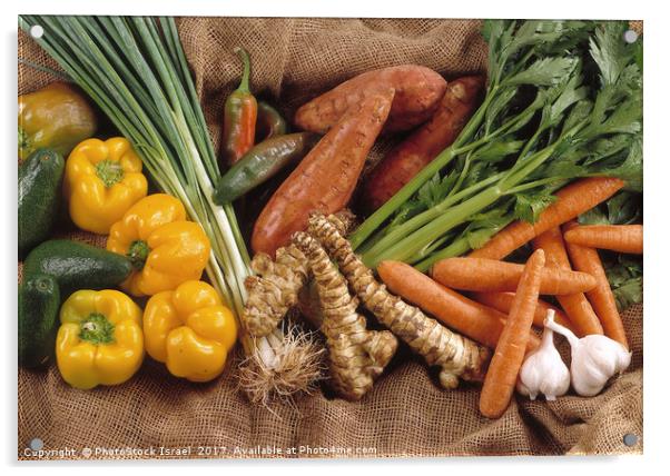  an assortment of vegetable Acrylic by PhotoStock Israel