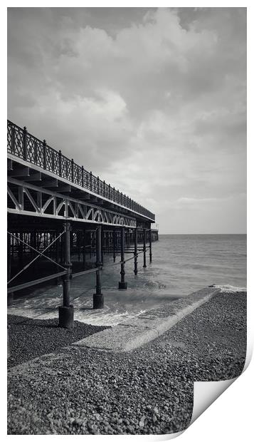 Hastings pier Print by Sandra Deighan