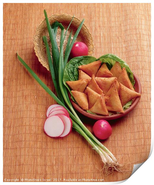 savoury pastels with spring onion Print by PhotoStock Israel