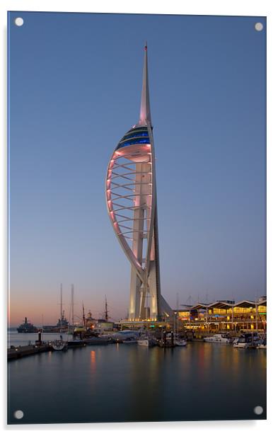 Spinnaker Tower Portsmouth Acrylic by Ashley Chaplin