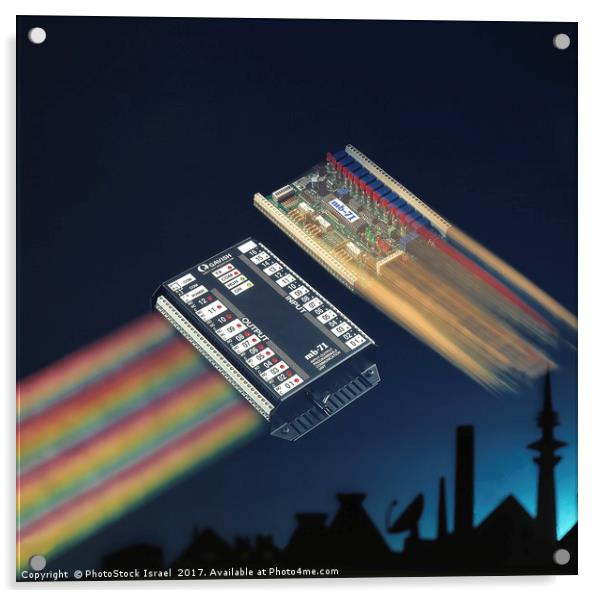 Electronic circuit boards Acrylic by PhotoStock Israel