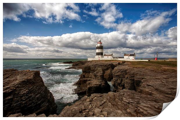 Hook Head Lighthouse, Co Wexford, Ireland  Print by Derek Daniel