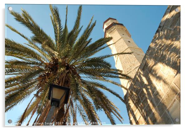 Muhamidiya mosque, Jaffa, Israel Acrylic by PhotoStock Israel