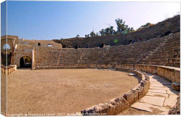 Israel, Bet Shean Roman theatre,  Canvas Print by PhotoStock Israel