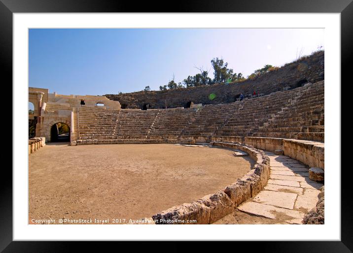 Israel, Bet Shean Roman theatre,  Framed Mounted Print by PhotoStock Israel