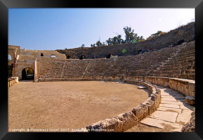 Israel, Bet Shean Roman theatre,  Framed Print by PhotoStock Israel
