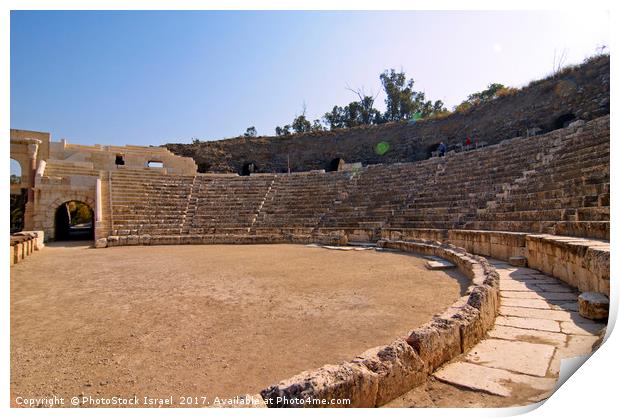 Israel, Bet Shean Roman theatre,  Print by PhotoStock Israel