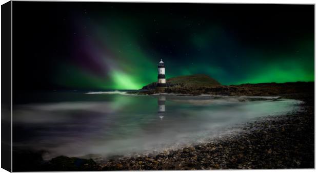 Penmon Point Lighthouse Anglesey  Canvas Print by Adrian Evans