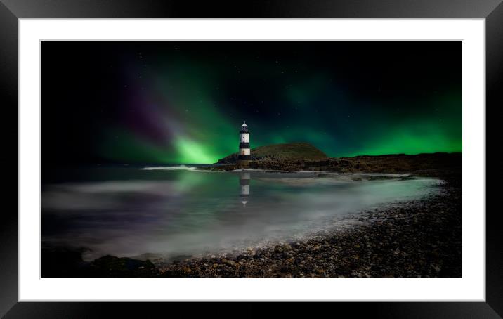 Penmon Point Lighthouse Anglesey  Framed Mounted Print by Adrian Evans