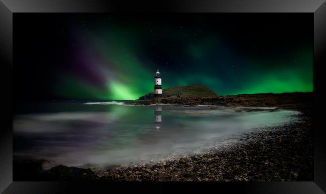 Penmon Point Lighthouse Anglesey  Framed Print by Adrian Evans