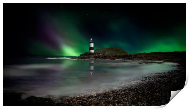 Penmon Point Lighthouse Anglesey  Print by Adrian Evans