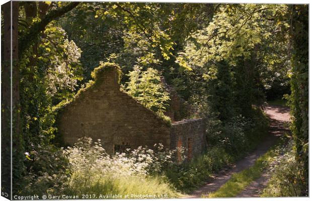 Overgrown Cottage Canvas Print by Gary Cowan