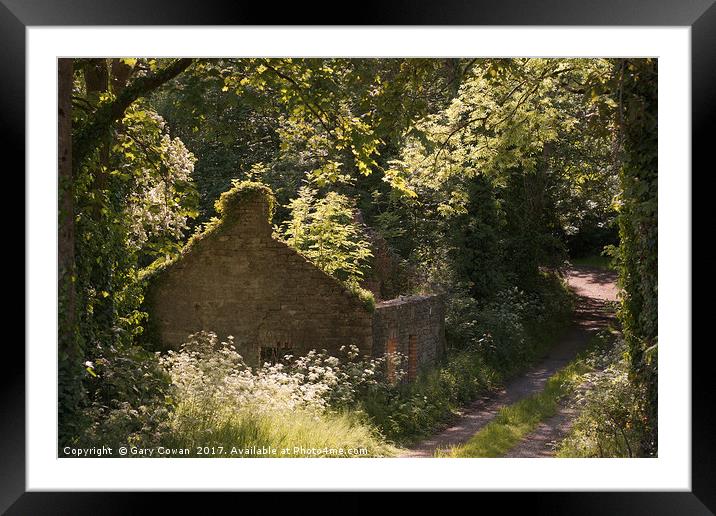 Overgrown Cottage Framed Mounted Print by Gary Cowan