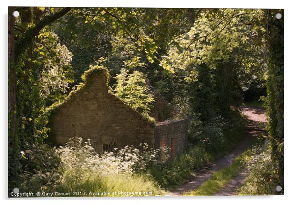 Overgrown Cottage Acrylic by Gary Cowan