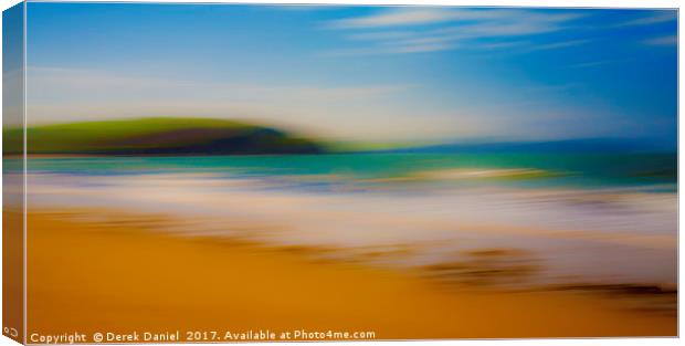 Beach Impression Canvas Print by Derek Daniel
