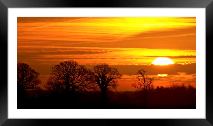 English sunrise Framed Mounted Print by Darren Burroughs