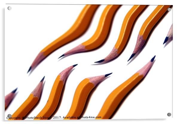 wave like pencils Acrylic by PhotoStock Israel