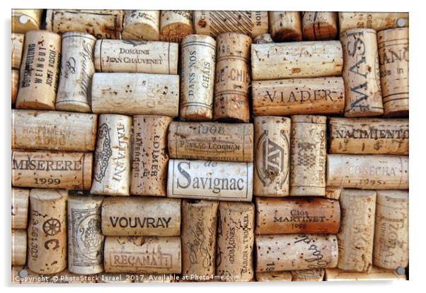 an assortment of wine bottle corks Acrylic by PhotoStock Israel