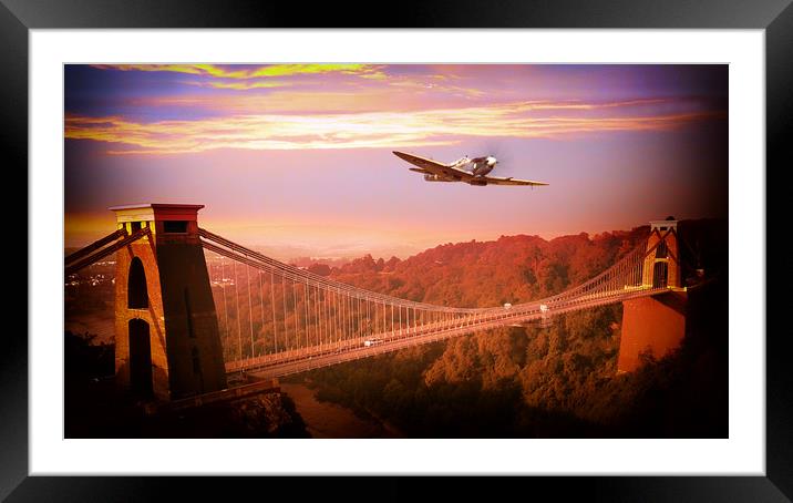 Over The Bridge Framed Mounted Print by J Biggadike