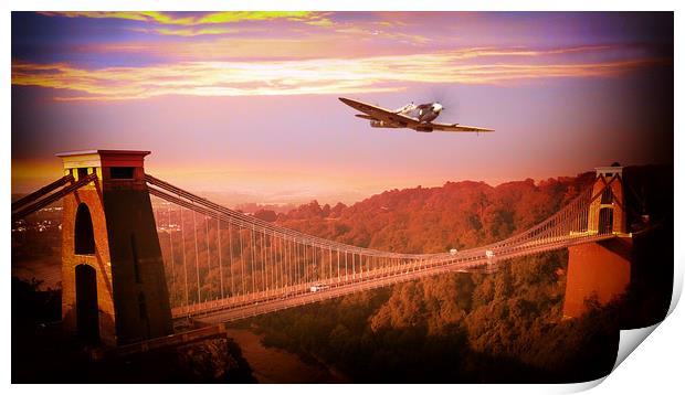 Over The Bridge Print by J Biggadike