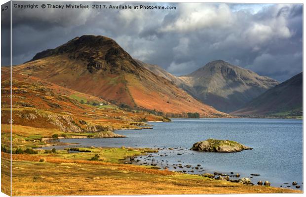 Wast Water  Canvas Print by Tracey Whitefoot