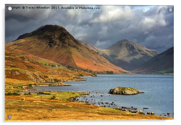 Wast Water  Acrylic by Tracey Whitefoot