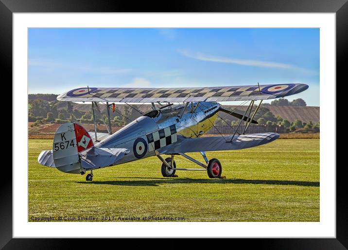 Hawker Fury I K5674 G-CBZP Framed Mounted Print by Colin Smedley