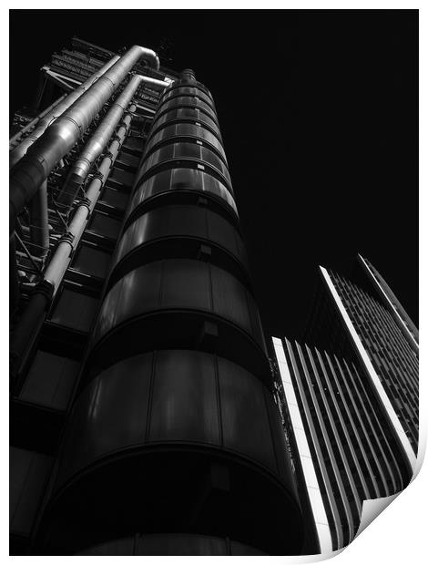Curves And Lines London Print by Clive Eariss