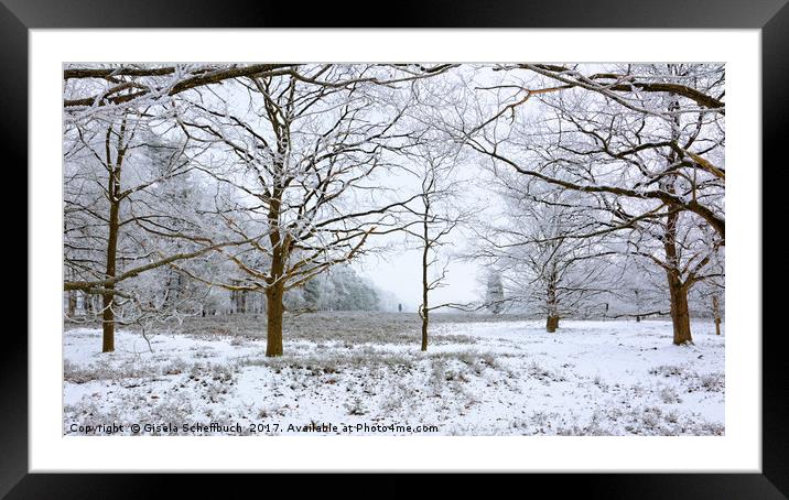 Frozen Nature - Another Version Framed Mounted Print by Gisela Scheffbuch