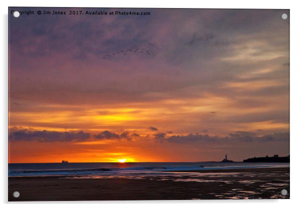 Another sunrise Acrylic by Jim Jones