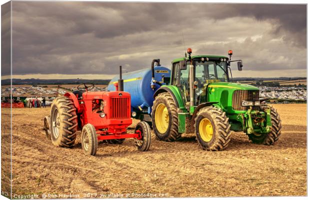 Marshall and the Deere Canvas Print by Rob Hawkins