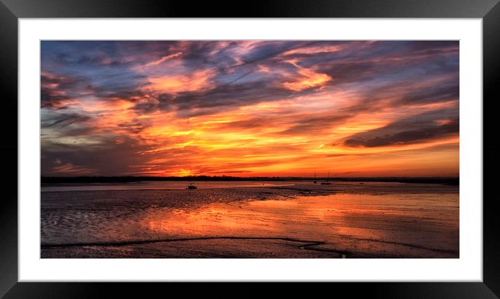 Sunrise at Maldon Framed Mounted Print by peter tachauer