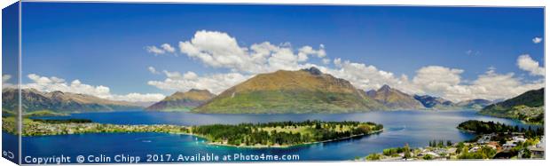Queenstown panorama Canvas Print by Colin Chipp