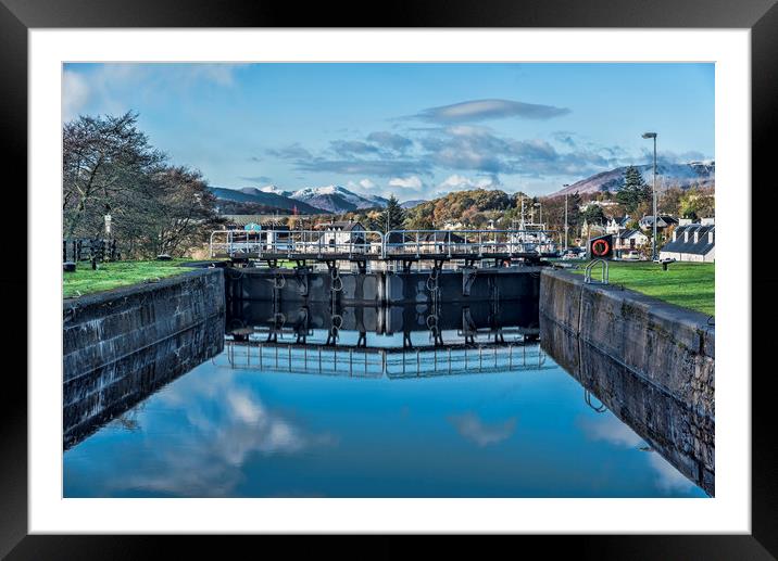 Caledonian Canal  Framed Mounted Print by Valerie Paterson