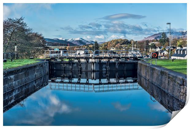 Caledonian Canal  Print by Valerie Paterson