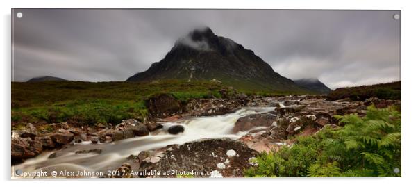 Buachaille Etive Mor Acrylic by Alex Johnson