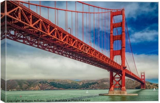 Golden Gate Bridge Canvas Print by Martin Williams