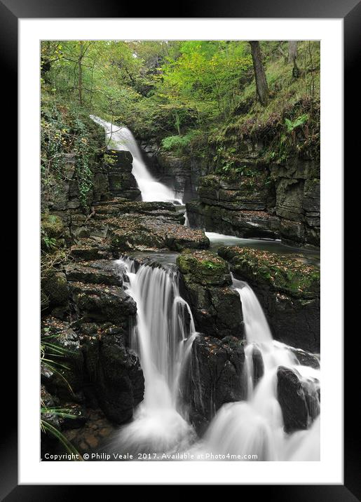 Afon Hepste in Sprintime. Framed Mounted Print by Philip Veale