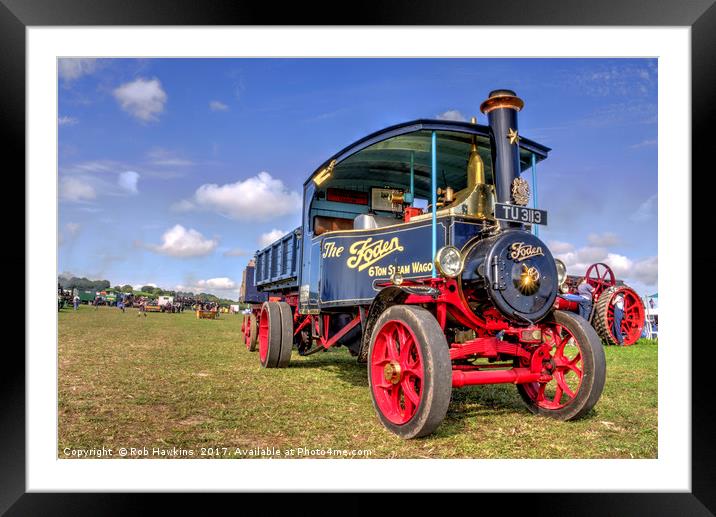 The Foden Steam Wagon Framed Mounted Print by Rob Hawkins