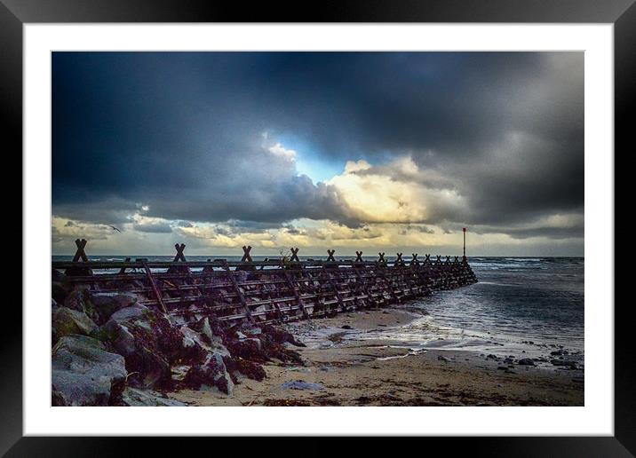 Aberaeron beach Framed Mounted Print by Andrew chittock