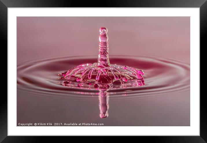 Water drops Framed Mounted Print by Angela H