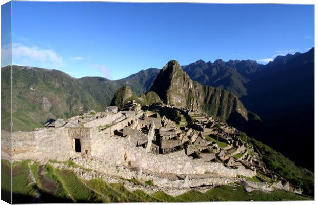 Machu Picchu Citadel, Peru, South America  Canvas Print by Aidan Moran